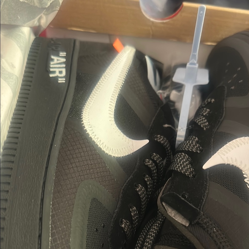 Nike Air Black and White Athletic Shoes